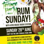 Rum Sunday- Bar So &#8211; 28th June 2020